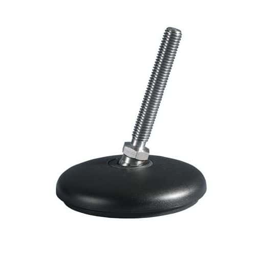 Polyamidová nastavitelná noha, průměr závitové tyče M16, materiál tyče ocel, délka tyče 95 mm