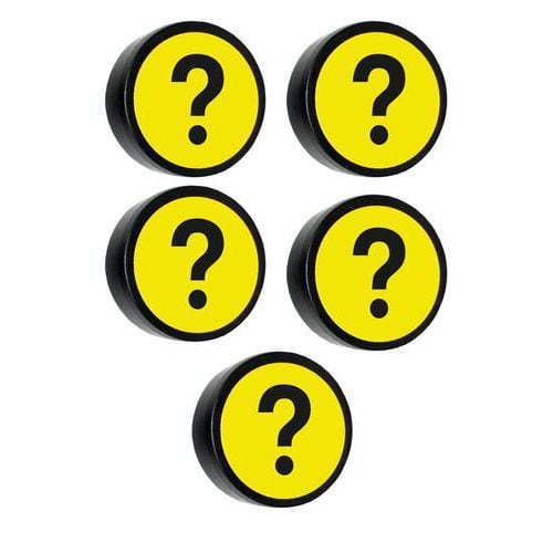 Magnety Smit Visual, 5 ks, žluté, otazník