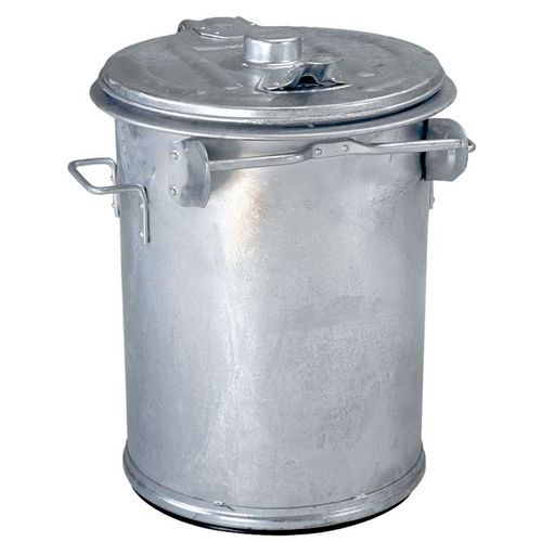 ODPADKOVÝ KOŠ Z GALVANIZOVANÉ OCELI 90 L 70 x O 50