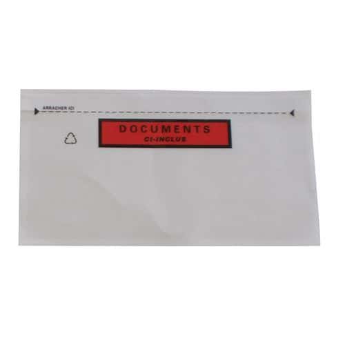 Nalepovací obálky na dokumenty Pac-List, 1 000 ks, 228 x 120 mm