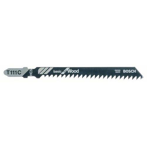 Bosch - Pilový plátek do kmitací pily T 111 C Basic for Wood, 5ks x 10 BAL
