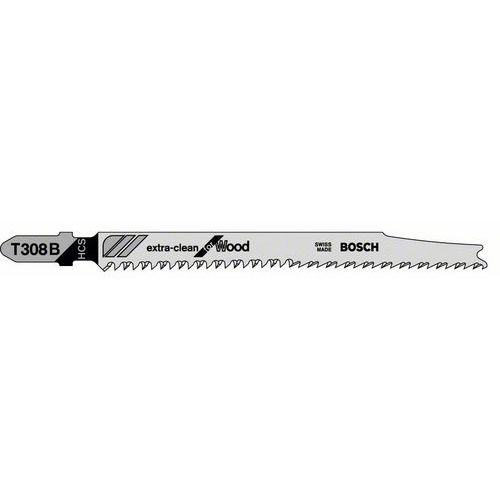 Bosch - Pilový plátek do kmitací pily T 308 B Extraclean for Hard Wood, 5ks x 10 BAL
