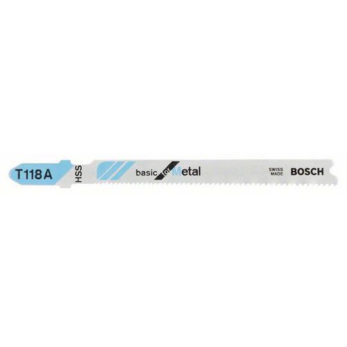 Bosch - Pilový plátek do kmitací pily T 118 A Basic for Metal, 5ks x 10 BAL