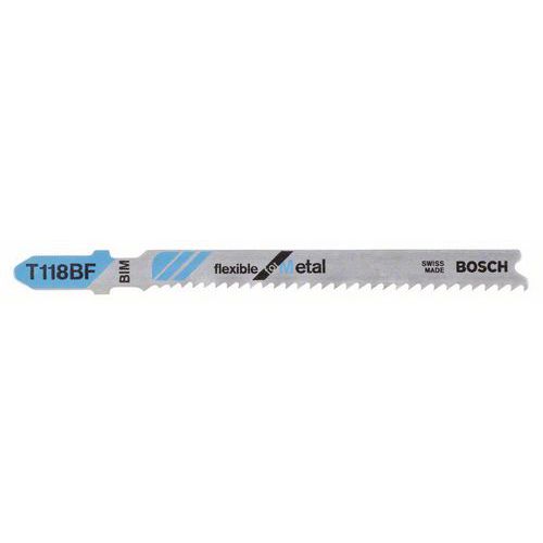 Bosch - Pilový plátek do kmitací pilky T 118 BF Flexible for Metal, 5ks x 10 BAL