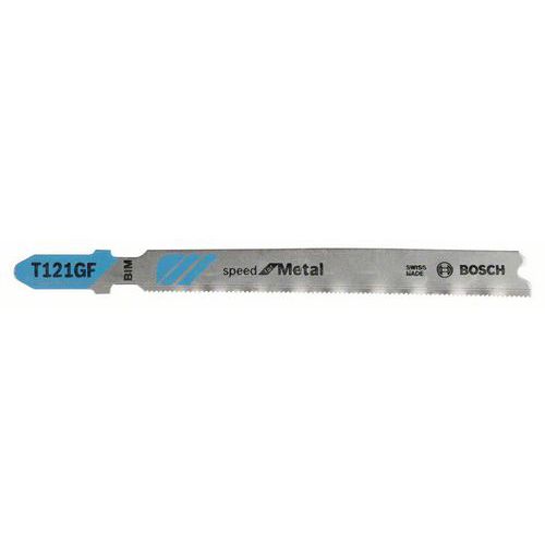 Bosch - Pilový plátek do kmitací pily T 121 GF Speed for Metal, 5ks x 10 BAL