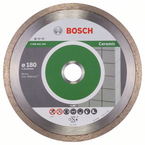 Bosch - Diamantový řezný kotouč Standard for Ceramic 180 x 22,23 x 1,6 x 7 mm