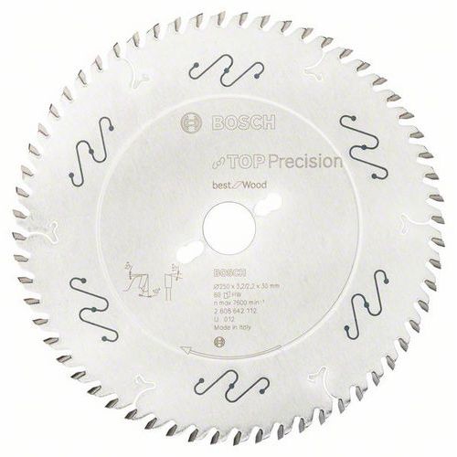 Bosch - Pilový kotouč do okružních pil Top Precision Best for Wood 250 x 30 x 3,2 mm, 60