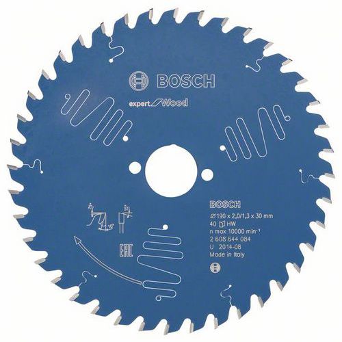 Bosch - Pilový kotouč Expert for Wood 190 x 30 x 2,0 mm, 40