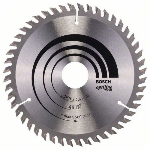 Bosch - Pilový kotouč Optiline Wood 165 x 30 x 2,6 mm, 48