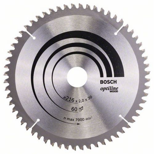 Bosch - Pilový kotouč Optiline Wood 216 x 30 x 2,0 mm, 60