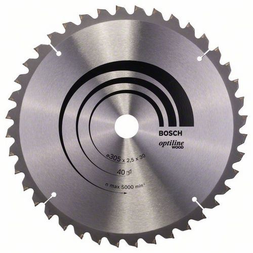 Bosch - Pilový kotouč Optiline Wood 305 x 30 x 2,5 mm, 40