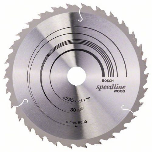 Bosch - Pilový kotouč Speedline Wood 235 x 30/25 x 2,6 mm, 30