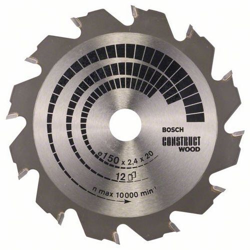 Bosch - Pilový kotouč Construct Wood 150 x 20/16 x 2,4 mm; 12