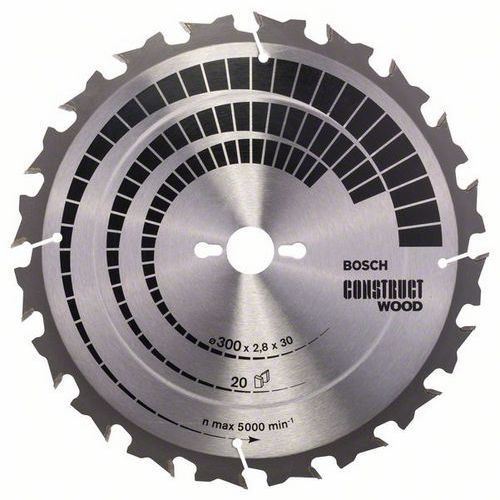 Bosch - Pilový kotouč Construct Wood 300 x 30 x 2,8 mm; 20