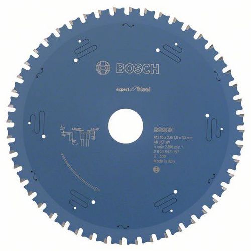 Bosch - Pilový kotouč do okružních pil Expert for Steel 210 x 30 x 2,0 mm, 48