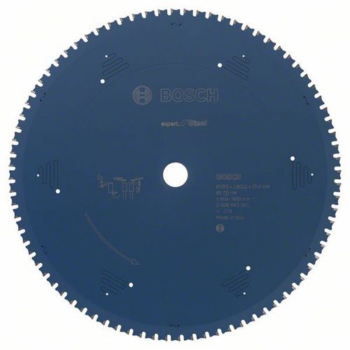 Bosch - Pilový kotouč do okružních pil Expert for Steel 355 x 25,4 x 2,6 mm, 80