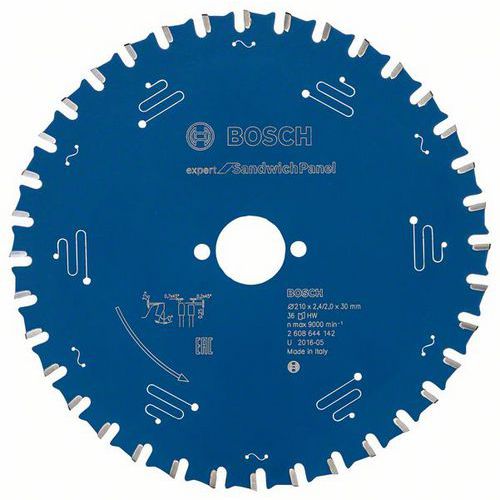Bosch - Pilový kotouč Expert for Sandwich Panel 210 x 30 x 2,4 mm, 36