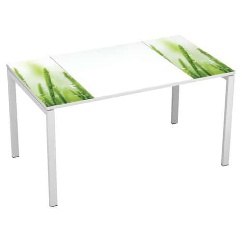 Kancelářský stůl Manutan Expert Easy Office, 140 x 80 x 75 cm, příroda