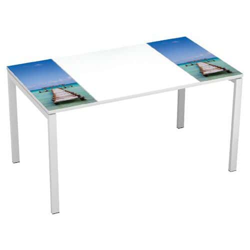 Kancelářský stůl Manutan Expert Easy Office, 140 x 80 x 75 cm, ponton