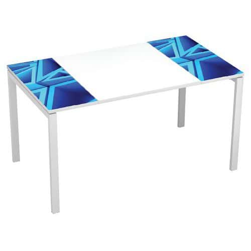 Kancelářský stůl Manutan Expert Easy Office, 140 x 80 x 75 cm, triangl