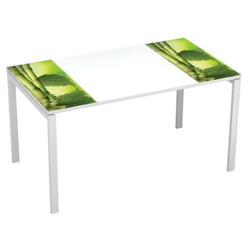 Kancelářský stůl Manutan Expert Easy Office, 140 x 80 x 75 cm, zen