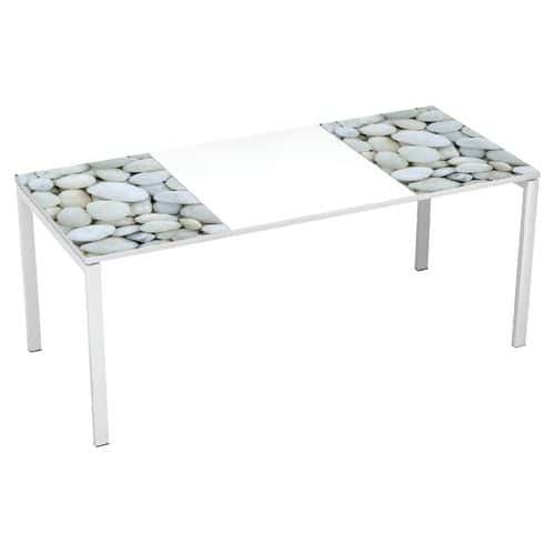 Kancelářský stůl Manutan Expert Easy Office, 180 x 80 x 75 cm, oblázky
