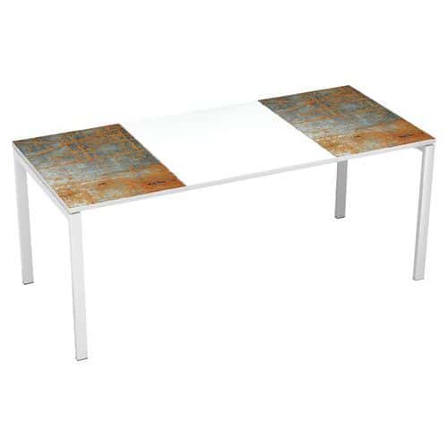 Kancelářský stůl Manutan Expert Easy Office, 180 x 80 x 75 cm, rez
