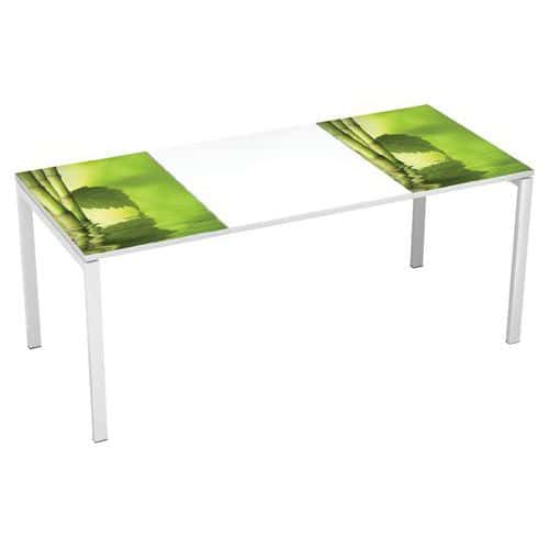Kancelářský stůl Manutan Expert Easy Office, 180 x 80 x 75 cm, zen