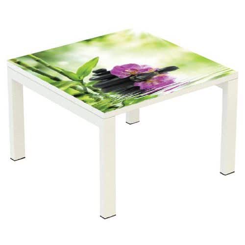 Konferenční stolek Manutan Expert Easy Office, 60 x 60 cm, bambus