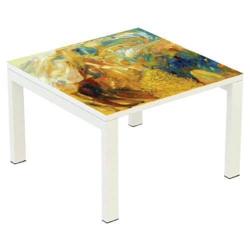 Konferenční stolek Manutan Expert Easy Office, 60 x 60 cm, camaieu