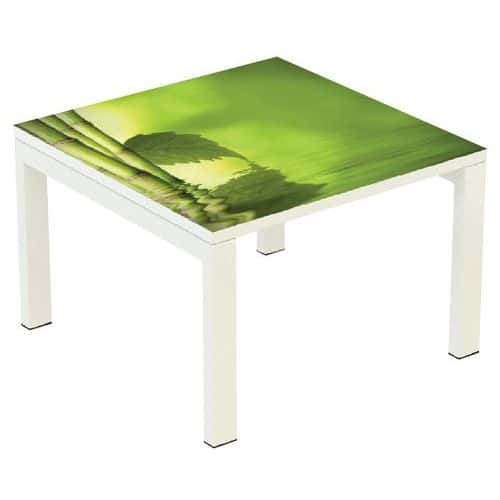 Konferenční stolek Manutan Expert Easy Office, 60 x 60 cm, zen