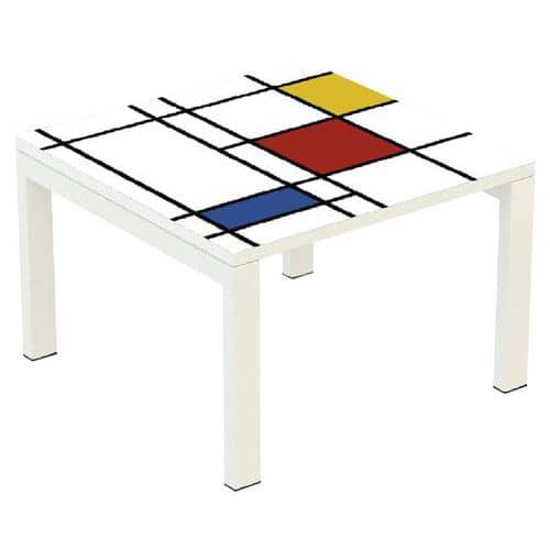 Konferenční stolek Manutan Expert Easy Office, 114 x 60 cm, čtverce