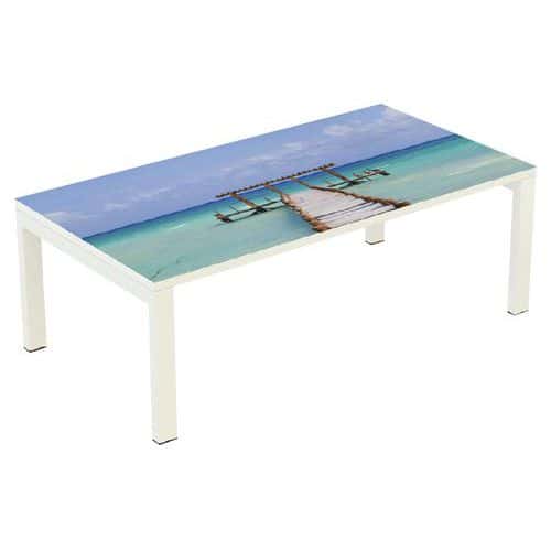 Konferenční stolek Manutan Expert Easy Office, 114 x 60 cm, ponton