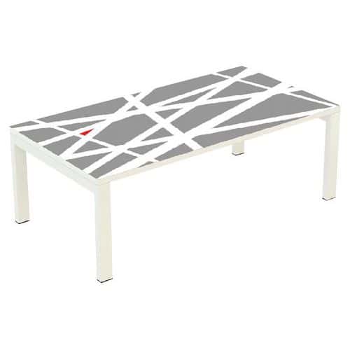 Konferenční stolek Manutan Expert Easy Office, 114 x 60 cm, rez