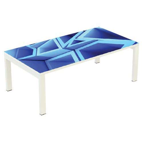Konferenční stolek Manutan Expert Easy Office, 114 x 60 cm, triangl