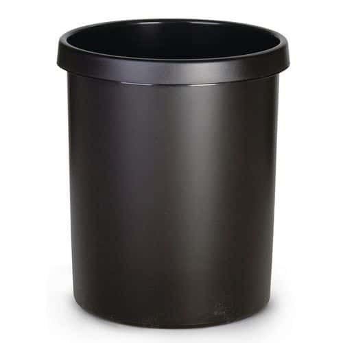 KULATÝ PLASTOVÝ ODPADKOVÝ KOŠ 30 L ČERNÝ