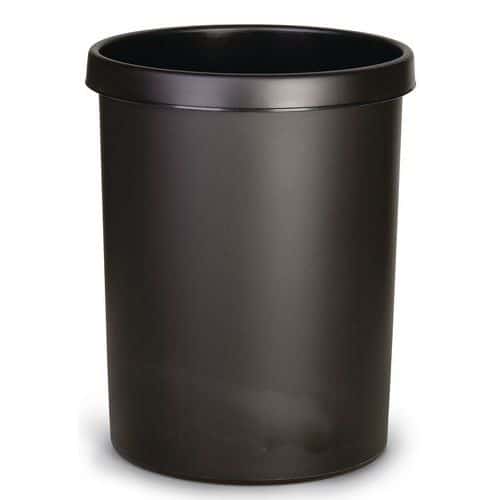 KULATÝ PLASTOVÝ ODPADKOVÝ KOŠ 45 L ČERNÝ