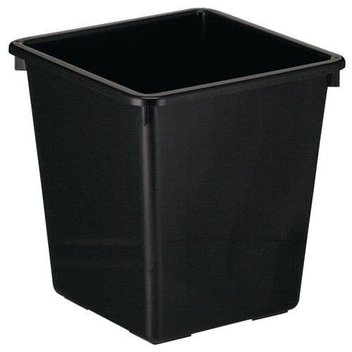OBDÉLNÍKOVÝ PLASTOVÝ ODPADKOVÝ KOŠ 27 L ČERNÝ