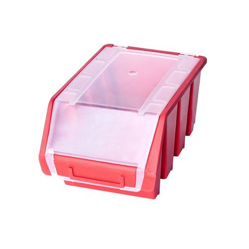 Plastový box Ergobox 3 Plus 12,6 x 17 x 23,5 cm, červený