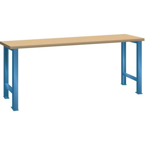 Dílenský pracovní stůl LISTA, 1500x700x840mm, modrá