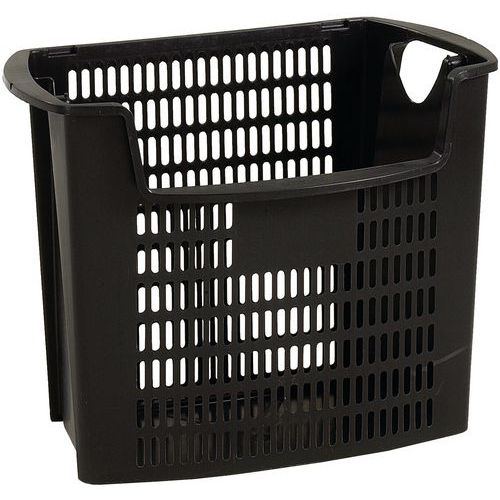 Plastový odpadkový koš na papír, 32,5 l, černá