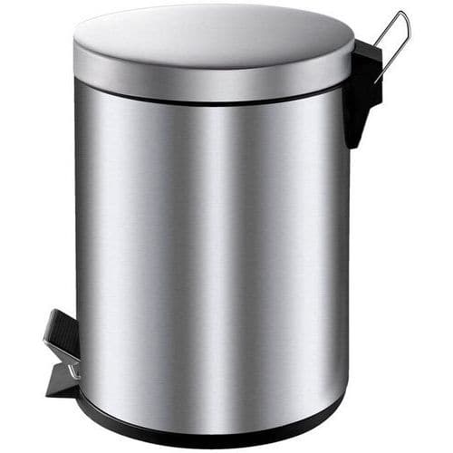 Odpadkový koš s nožním pedálem 5 l z matné nerezové oceli