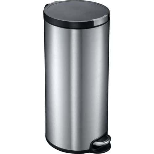 Odpadkový koš s nožním pedálem Artistic 30 l z matné nerezové oceli