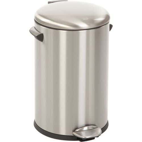 Odpadkový koš s nožním pedálem Belle Deluxe 12 l z matné nerezové oceli
