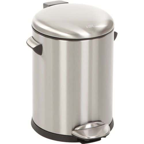 Odpadkový koš s nožním pedálem Belle Deluxe 5 l z matné nerezové oceli