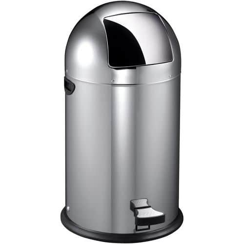 Odpadkový koš Kickcan 40 l z matné nerezové oceli