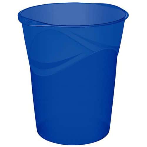 Plastový odpadkový koš CEP, 14 l, modrá
