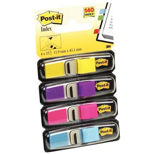 Bloček samolepicí Post-it, 4 x 35 ks, mix barev