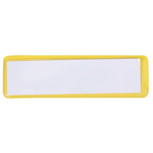 Informační štítky na regály Manutan Expert, magnetické, 100 x 30 mm, 100 ks, žluté