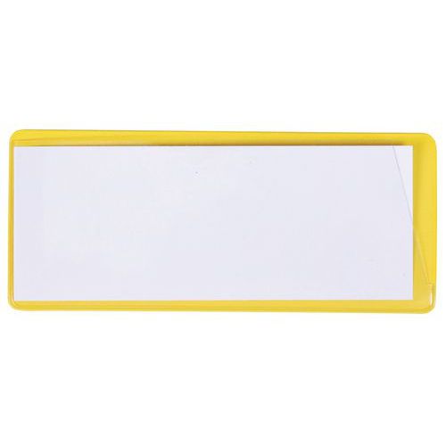 Informační štítky na regály Manutan Expert, magnetické, 100 ks, 140 x 60 mm